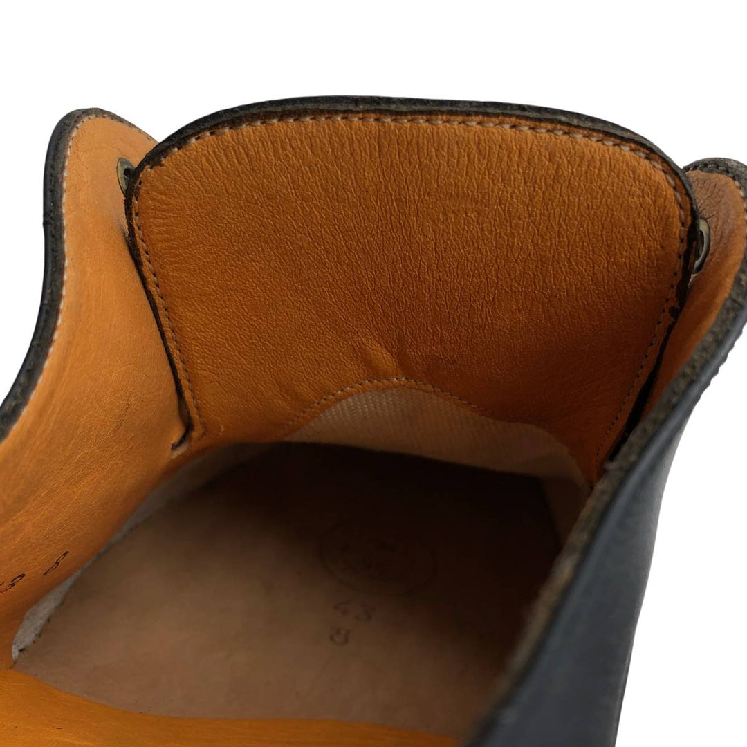 Marbot Plain Toe Shoes Made in France 43 8 Men's 26.5cm genuine leather black type Vintage Second Hand