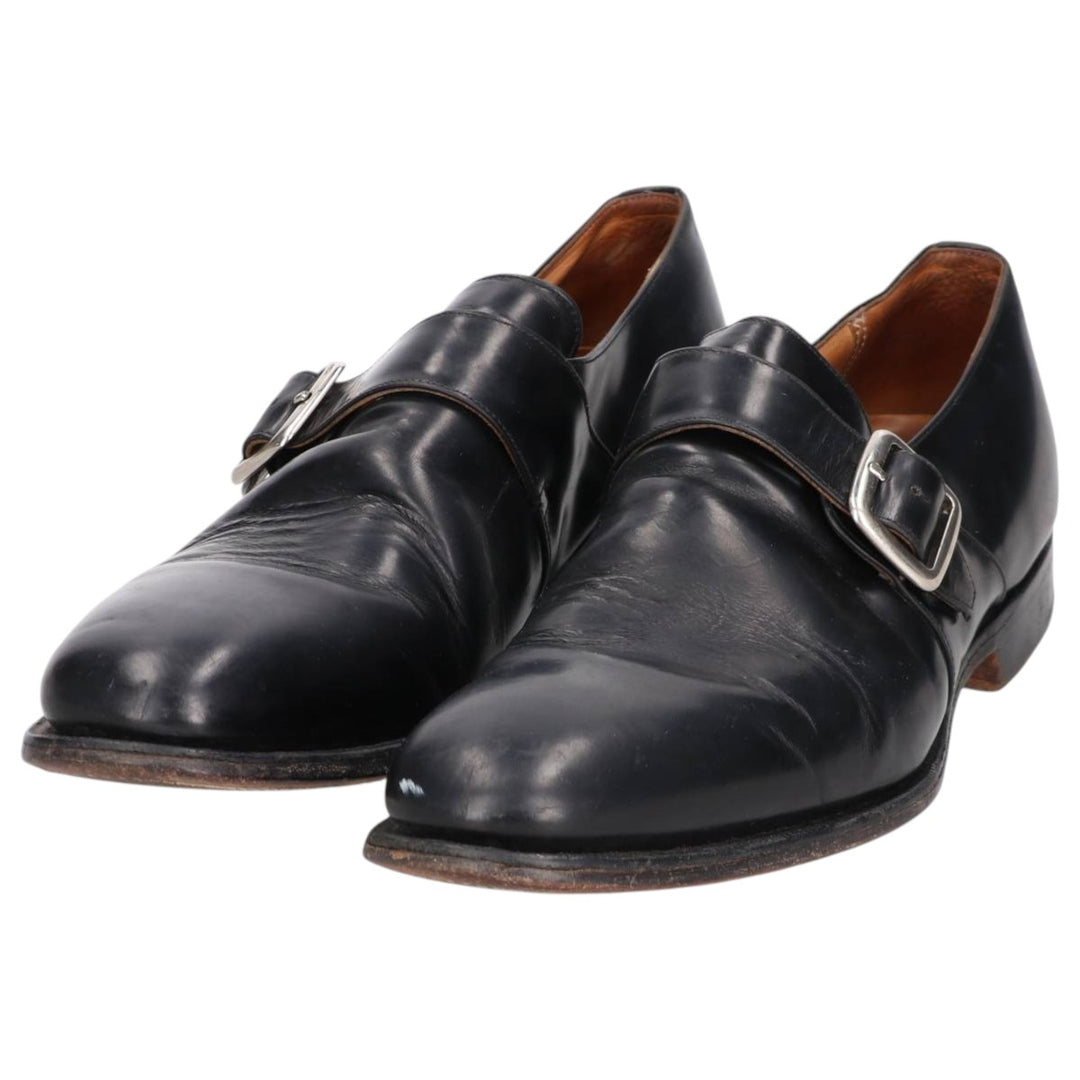 Church's Custom Grade Monk Strap Shoes, Size 95 F Men's 28.0cm unclear black type Vintage Second Hand