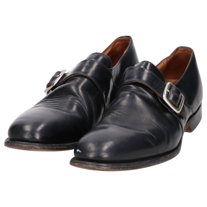 Church's Custom Grade Monk Strap Shoes, Size 95 F Men's 28.0cm unclear black type Vintage Second Hand