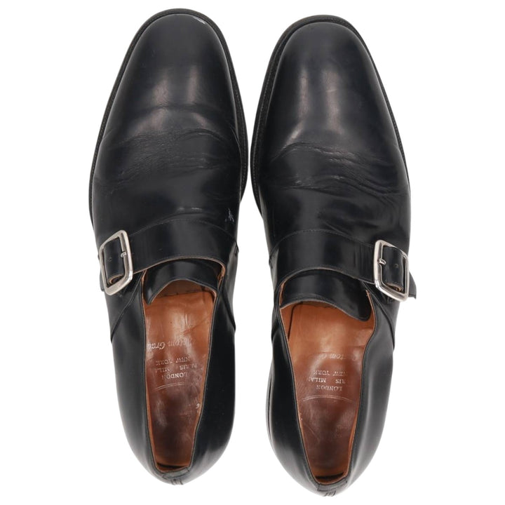 Church's Custom Grade Monk Strap Shoes, Size 95 F Men's 28.0cm unclear black type Vintage Second Hand