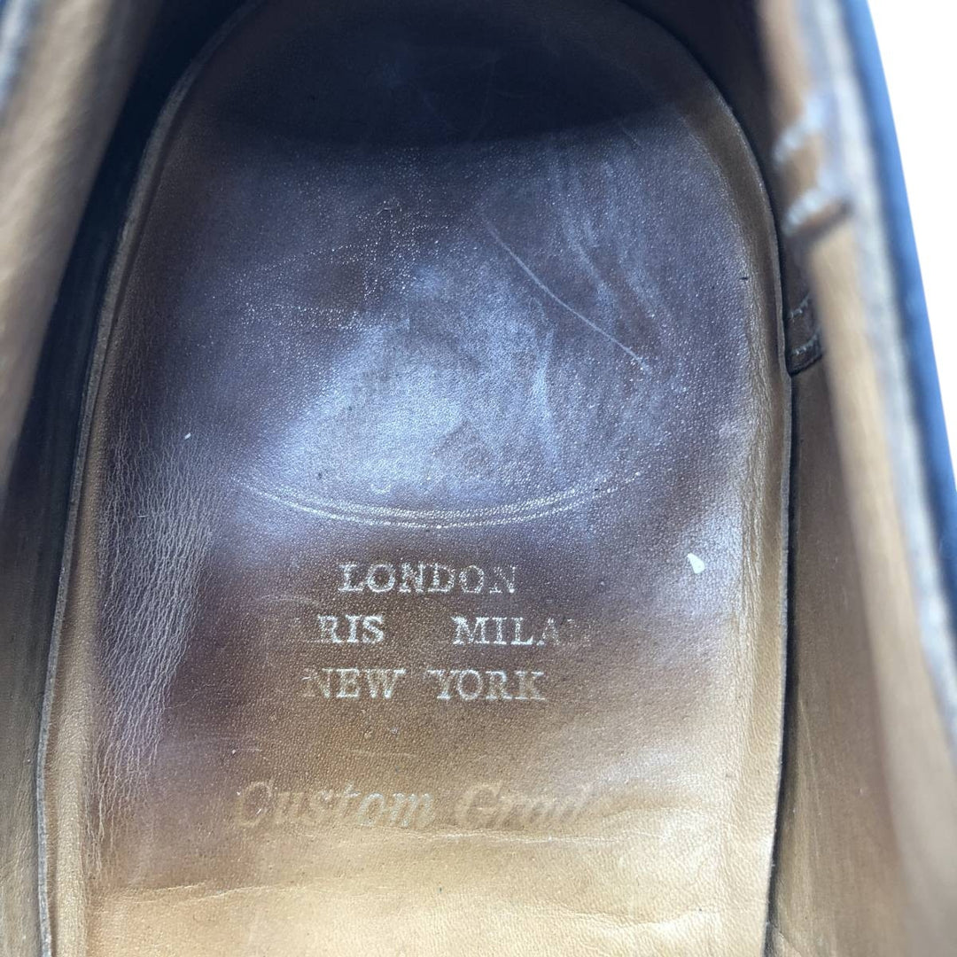 Church's Custom Grade Monk Strap Shoes, Size 95 F Men's 28.0cm unclear black type Vintage Second Hand