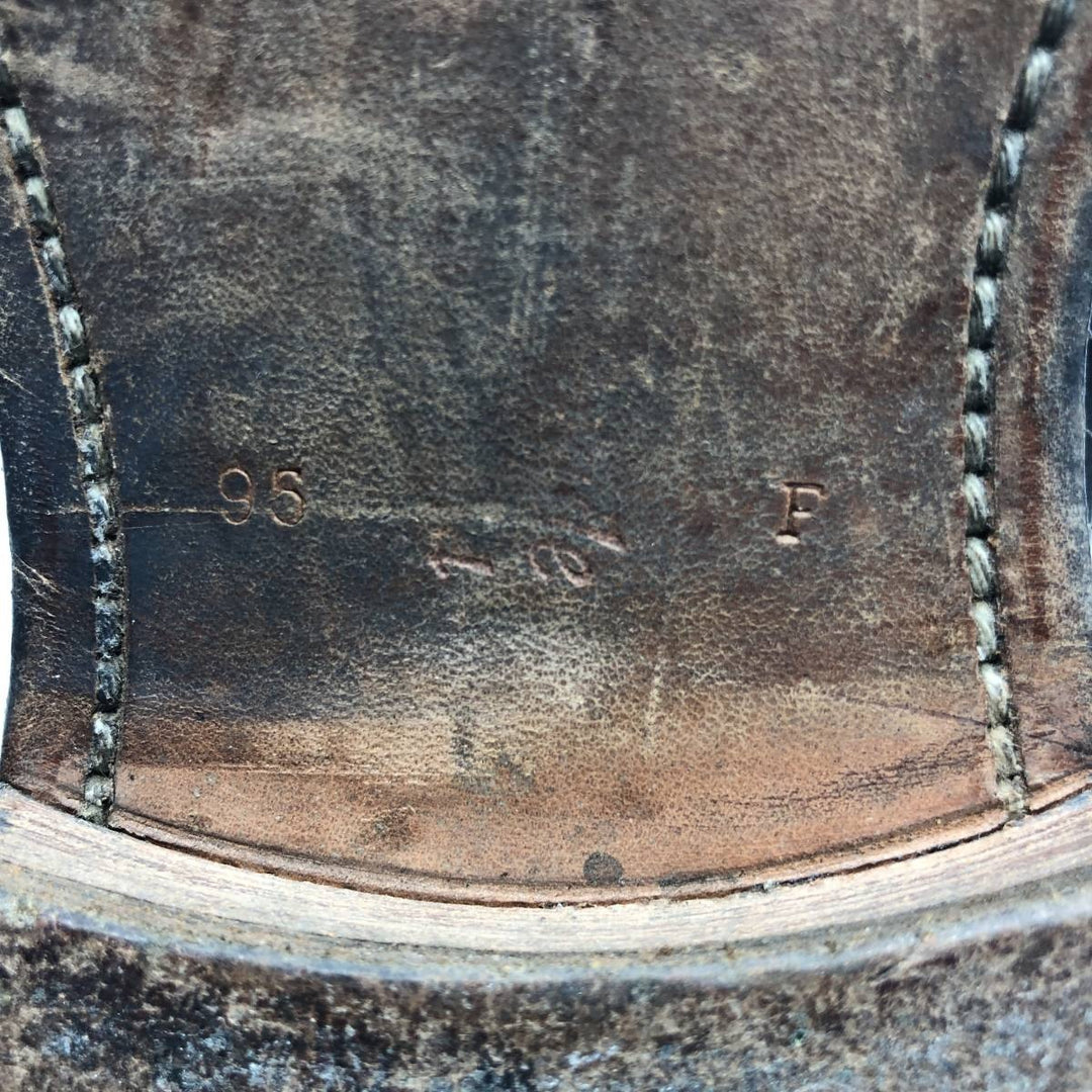 Church's Custom Grade Monk Strap Shoes, Size 95 F Men's 28.0cm unclear black type Vintage Second Hand