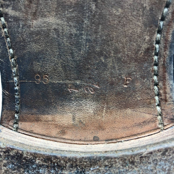 Church's Custom Grade Monk Strap Shoes, Size 95 F Men's 28.0cm unclear black type Vintage Second Hand