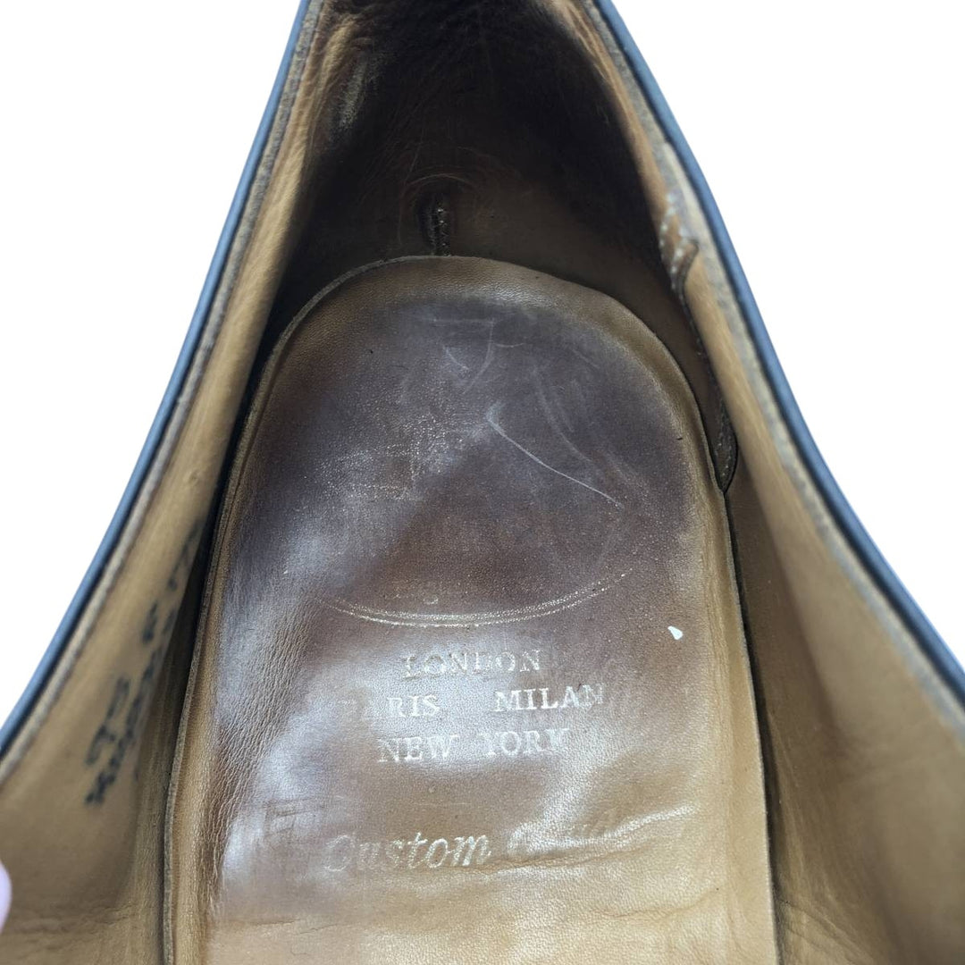 Church's Custom Grade Monk Strap Shoes, Size 95 F Men's 28.0cm unclear black type Vintage Second Hand