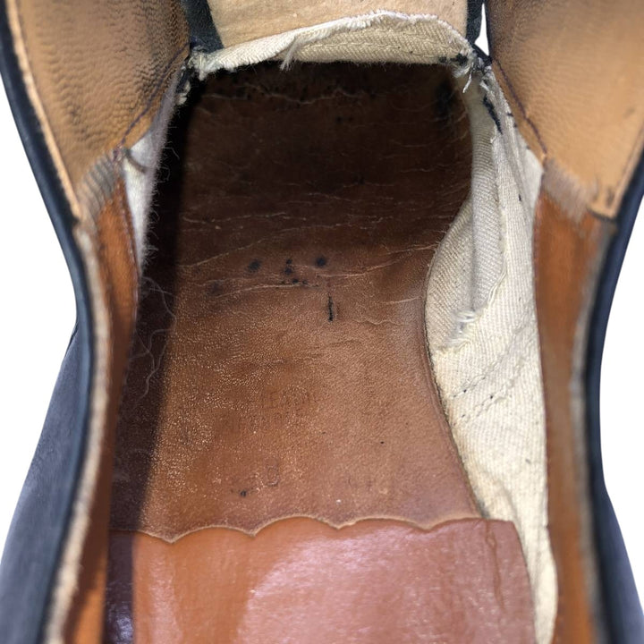 Thom McAn Plain Toe Shoes 8 Men's 26.5cm genuine leather black type Vintage Second Hand