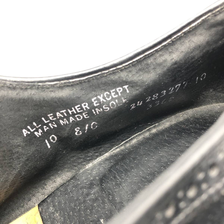 Full brogue wingtip shoes, size 10C, men's size 11.2" /saa014727 Men's 28.5cm genuine leather black type Vintage Second Hand