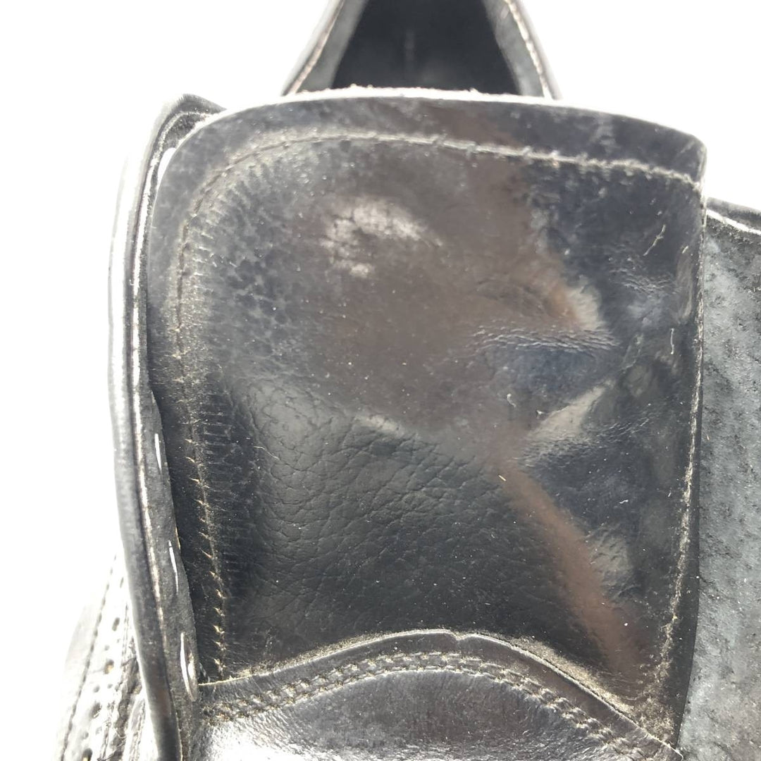 Full brogue wingtip shoes, size 10C, men's size 11.2" /saa014727 Men's 28.5cm genuine leather black type Vintage Second Hand