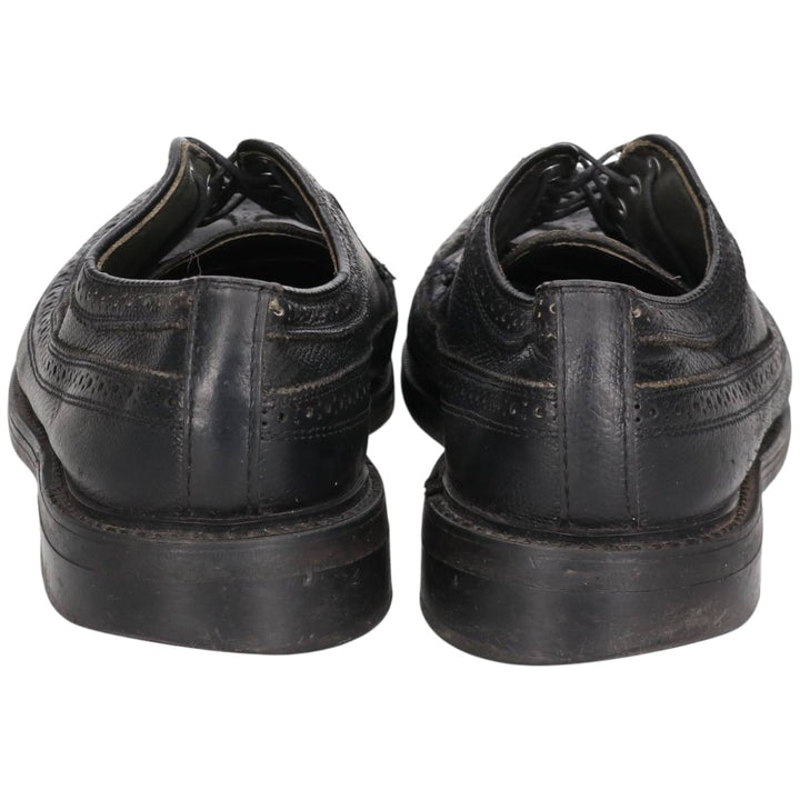 Full-brogue wingtip shoes, made in the USA, size 8 1/2D, men's size 10.6" /saa014734 Men's 27.0cm genuine leather black type Vintage Second Hand