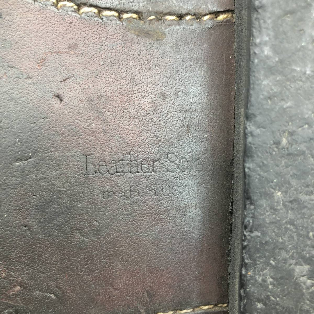 Full-brogue wingtip shoes, made in the USA, size 8 1/2D, men's size 10.6" /saa014734 Men's 27.0cm genuine leather black type Vintage Second Hand