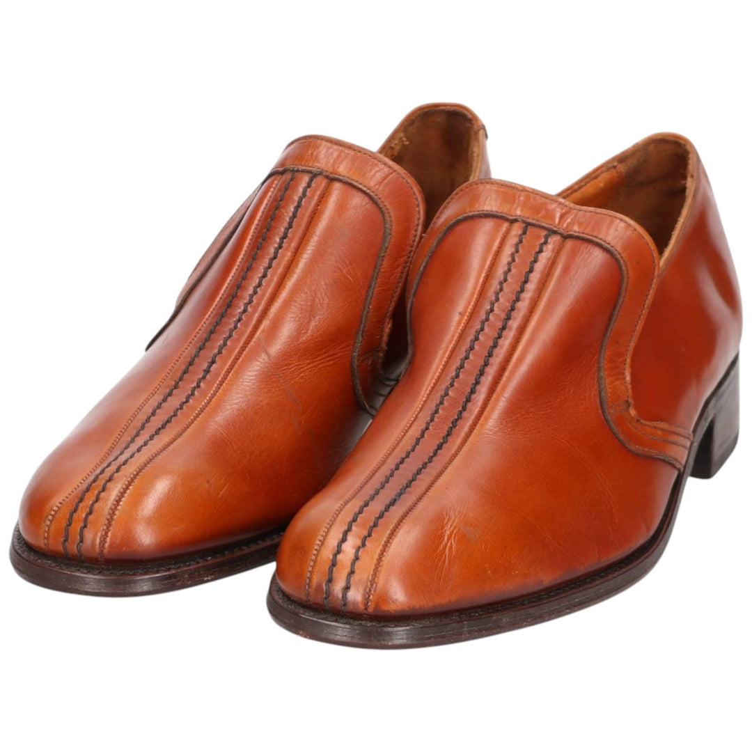 Loake Vamp Loafer, Made in England, 7 1/2" Men's 26.0cm genuine leather brown type Vintage Second Hand