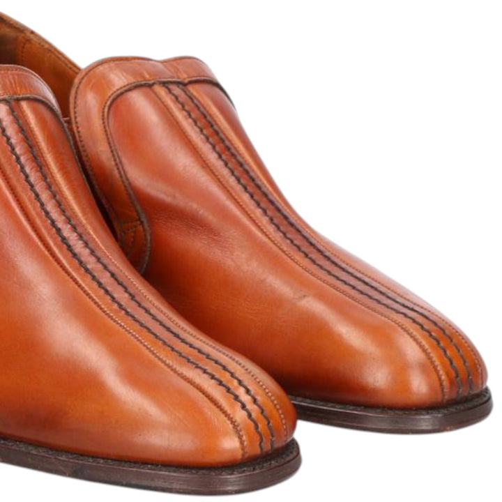 Loake Vamp Loafer, Made in England, 7 1/2" Men's 26.0cm genuine leather brown type Vintage Second Hand
