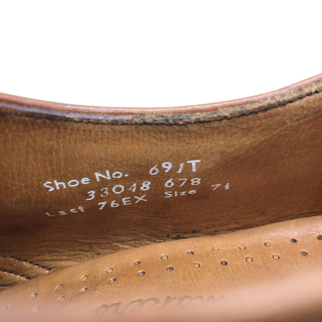 Loake Vamp Loafer, Made in England, 7 1/2" Men's 26.0cm genuine leather brown type Vintage Second Hand