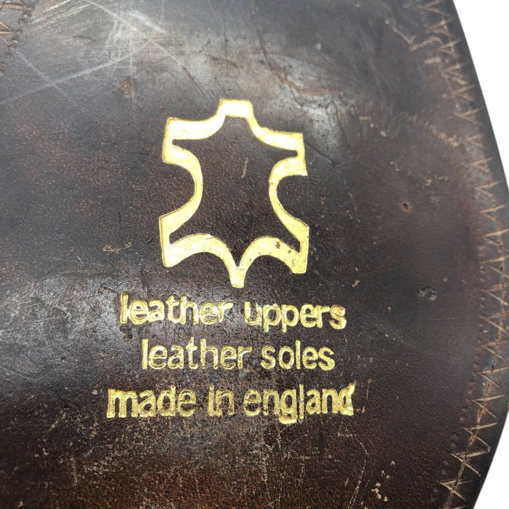 Loake Vamp Loafer, Made in England, 7 1/2" Men's 26.0cm genuine leather brown type Vintage Second Hand