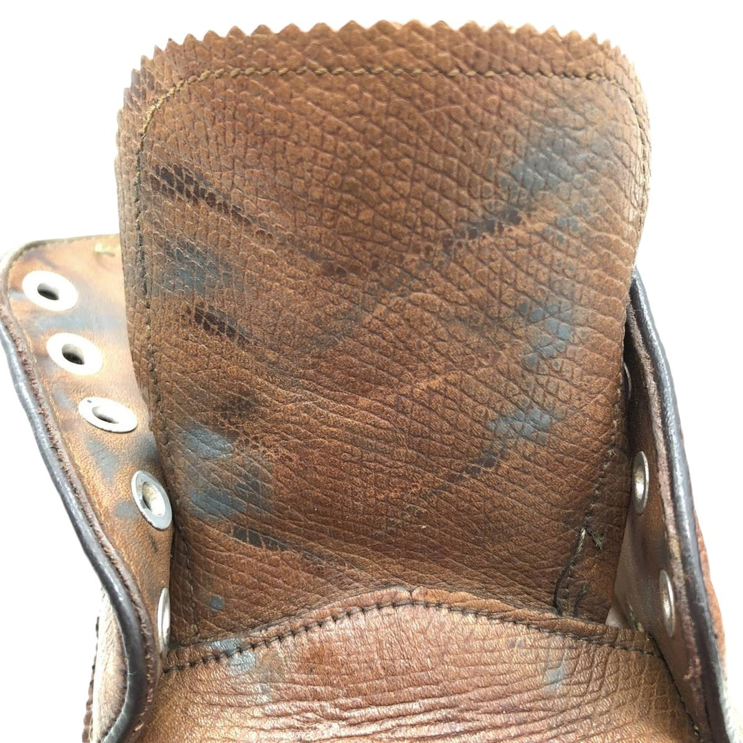 DANIEL FORBES CO. Full-brogue wingtip shoes, Made in USA, Size 12, Men's, Size 11.2" (saa014738) Men's 28.5cm genuine leather brown type Vintage Second Hand
