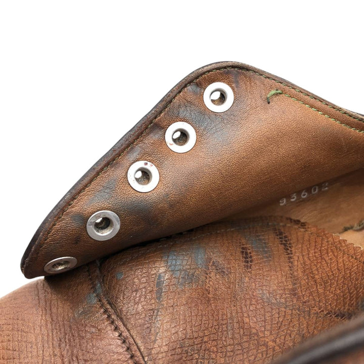 DANIEL FORBES CO. Full-brogue wingtip shoes, Made in USA, Size 12, Men's, Size 11.2" (saa014738) Men's 28.5cm genuine leather brown type Vintage Second Hand