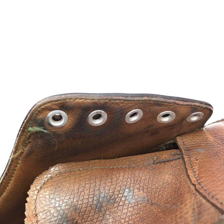 DANIEL FORBES CO. Full-brogue wingtip shoes, Made in USA, Size 12, Men's, Size 11.2" (saa014738) Men's 28.5cm genuine leather brown type Vintage Second Hand