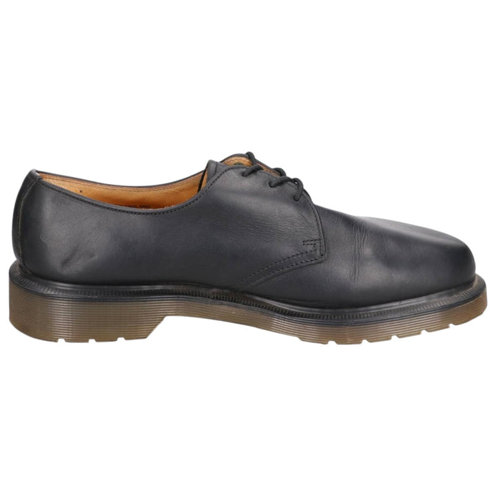 Dr. Martens THE ORIGINAL 3-Eye Shoes, Made in England, Size 7 Men's 26.0cm genuine leather black type Vintage Second Hand