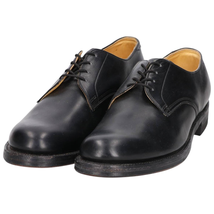 Vintage 1970s steel-toe plain-toe shoes, made in Canada, size 9 1/2D, men's size 11.2 inches (saa014744) Men's 28.5cm unclear black type Vintage Second Hand