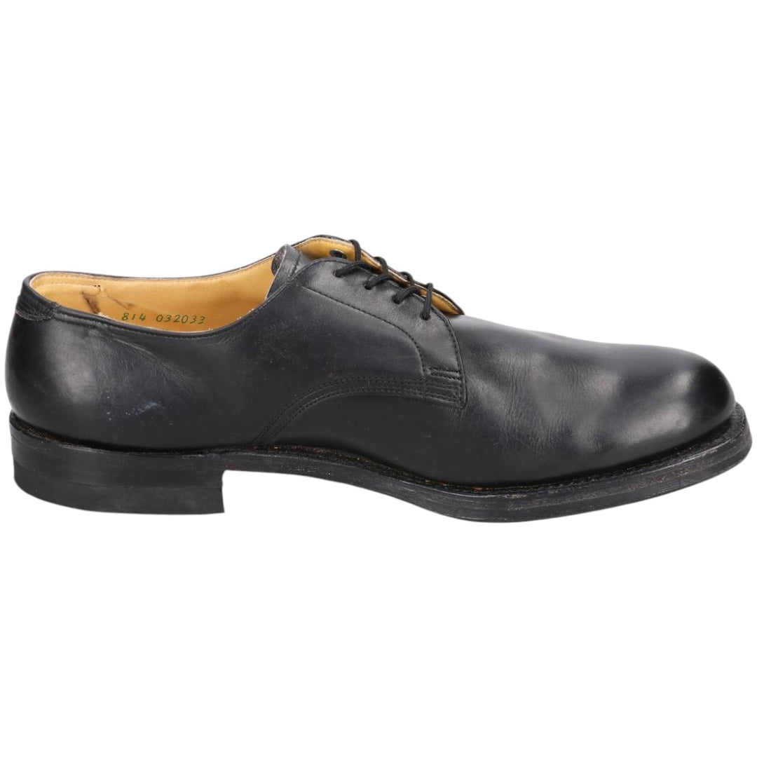 Vintage 1970s steel-toe plain-toe shoes, made in Canada, size 9 1/2D, men's size 11.2 inches (saa014744) Men's 28.5cm unclear black type Vintage Second Hand