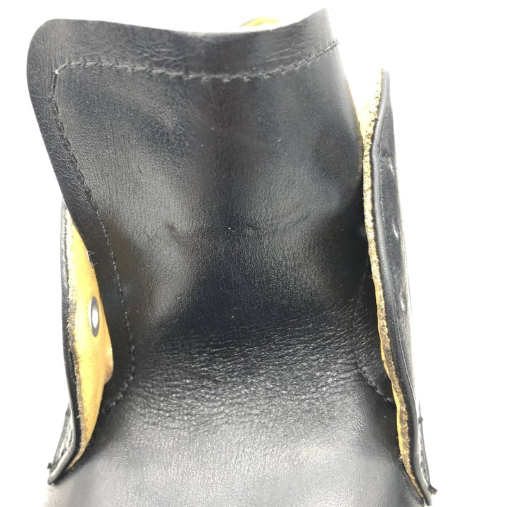 Vintage 1970s steel-toe plain-toe shoes, made in Canada, size 9 1/2D, men's size 11.2 inches (saa014744) Men's 28.5cm unclear black type Vintage Second Hand