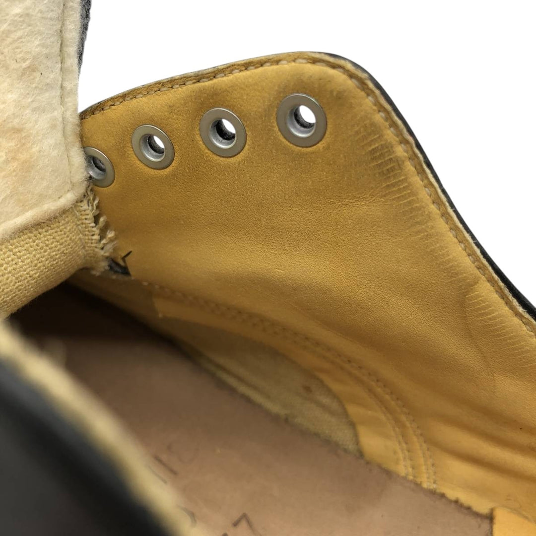 Vintage 1970s steel-toe plain-toe shoes, made in Canada, size 9 1/2D, men's size 11.2 inches (saa014744) Men's 28.5cm unclear black type Vintage Second Hand