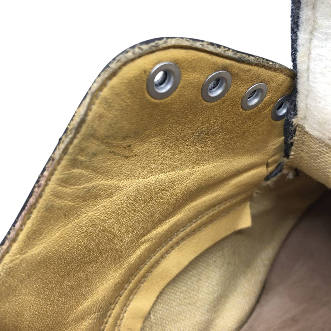 Vintage 1970s steel-toe plain-toe shoes, made in Canada, size 9 1/2D, men's size 11.2 inches (saa014744) Men's 28.5cm unclear black type Vintage Second Hand