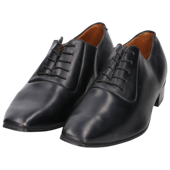 MONTE Square Toe Plain Toe Shoes, Made in Finland, Size 7, Men's, 10.6" (equivalent) /saa014745 Men's 27.0cm unclear black type Vintage Second Hand