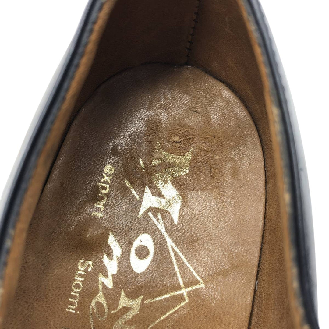MONTE Square Toe Plain Toe Shoes, Made in Finland, Size 7, Men's, 10.6" (equivalent) /saa014745 Men's 27.0cm unclear black type Vintage Second Hand