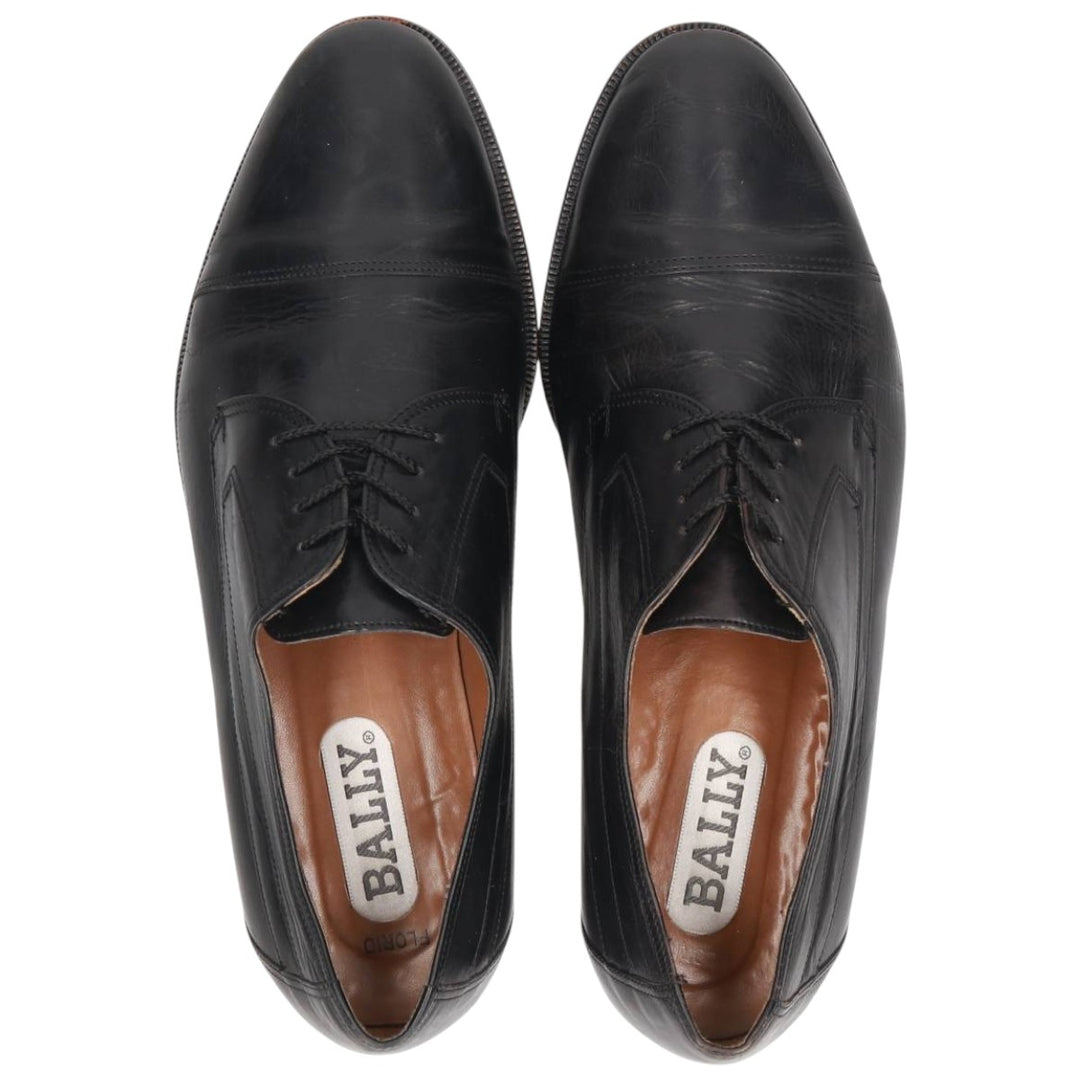 Bally Straight Tip Shoes, Made in Italy, Size 9 1/2D Men's 28.0cm unclear black type Vintage Second Hand