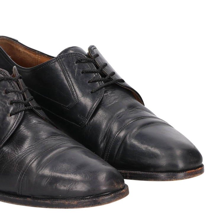 Bally Straight Tip Shoes, Made in Italy, Size 9 1/2D Men's 28.0cm unclear black type Vintage Second Hand