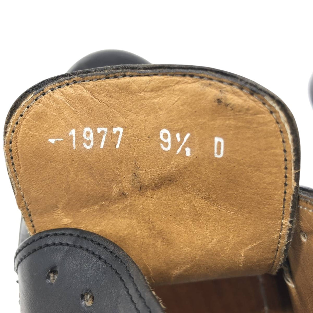 Bally Straight Tip Shoes, Made in Italy, Size 9 1/2D Men's 28.0cm unclear black type Vintage Second Hand