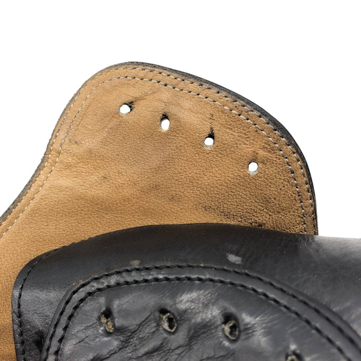 Bally Straight Tip Shoes, Made in Italy, Size 9 1/2D Men's 28.0cm unclear black type Vintage Second Hand