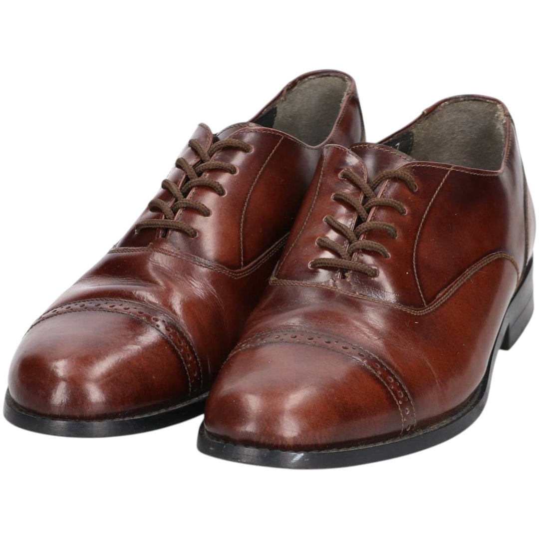 STUART MCGUIRE Straight Tip Shoes 8 1/2D Men's 26.5cm unclear burgundy type Vintage Second Hand