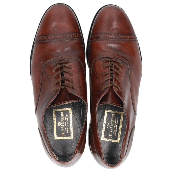 STUART MCGUIRE Straight Tip Shoes 8 1/2D Men's 26.5cm unclear burgundy type Vintage Second Hand