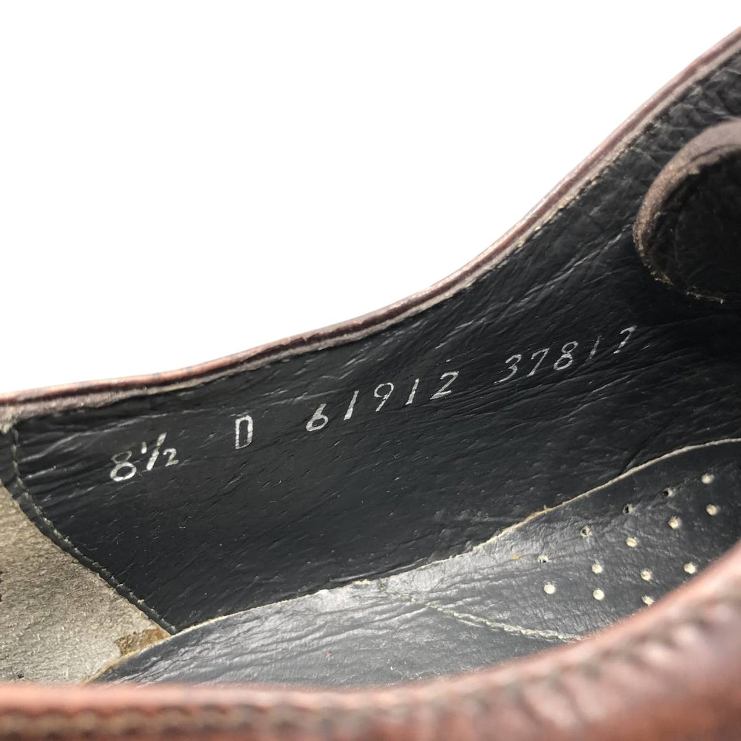 STUART MCGUIRE Straight Tip Shoes 8 1/2D Men's 26.5cm unclear burgundy type Vintage Second Hand