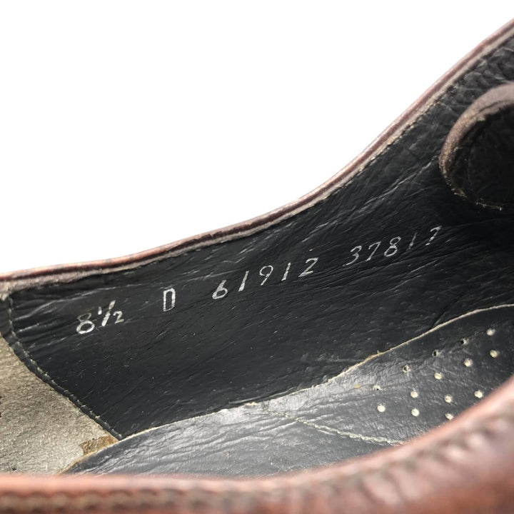 STUART MCGUIRE Straight Tip Shoes 8 1/2D Men's 26.5cm unclear burgundy type Vintage Second Hand