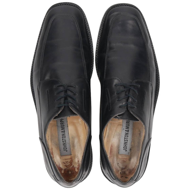Johnston & Murphy U-tip shoes, Made in Italy, Size 8 1/2H Men's 26.5cm unclear black type Vintage Second Hand
