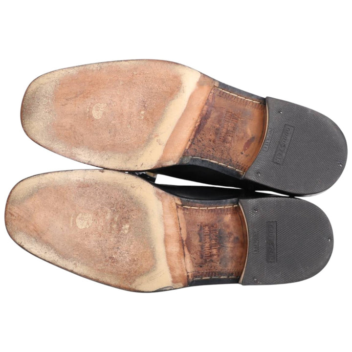 Johnston & Murphy U-tip shoes, Made in Italy, Size 8 1/2H Men's 26.5cm unclear black type Vintage Second Hand