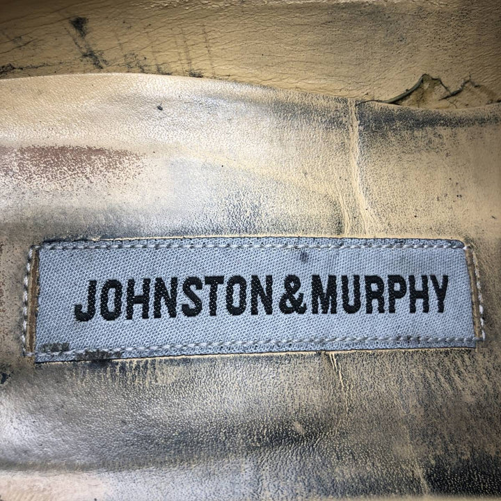 Johnston & Murphy U-tip shoes, Made in Italy, Size 8 1/2H Men's 26.5cm unclear black type Vintage Second Hand