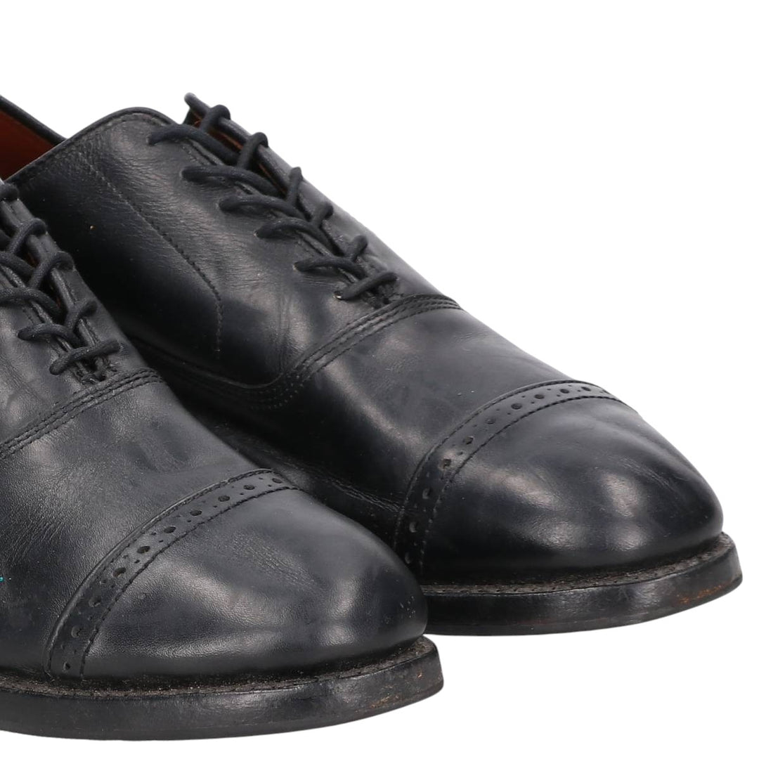 Brooks Brothers Straight Tip Shoes, Made in USA, Size 9 1/2D Men's 27.5cm genuine leather black type Vintage Second Hand