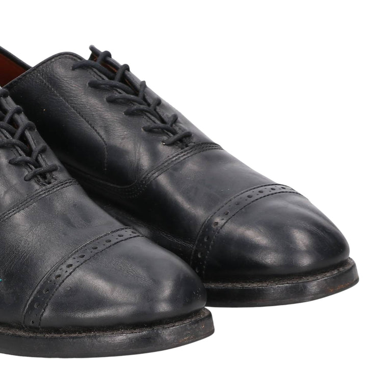 Brooks Brothers Straight Tip Shoes, Made in USA, Size 9 1/2D Men's 27.5cm genuine leather black type Vintage Second Hand