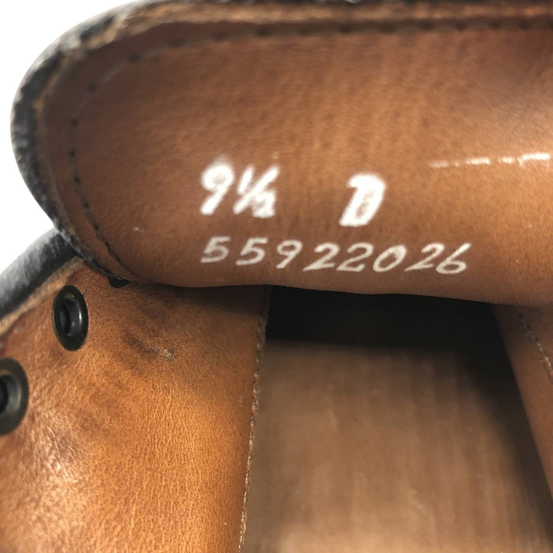 Brooks Brothers Straight Tip Shoes, Made in USA, Size 9 1/2D Men's 27.5cm genuine leather black type Vintage Second Hand