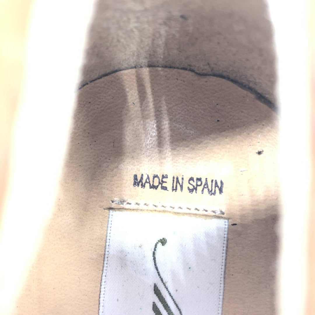 MEZLAN Braided Straight Tip Shoes, Made in Spain, Size 9M, Men's 10.6" (equivalent) /saa014752 Men's 27.0cm genuine leather brown type Vintage Second Hand