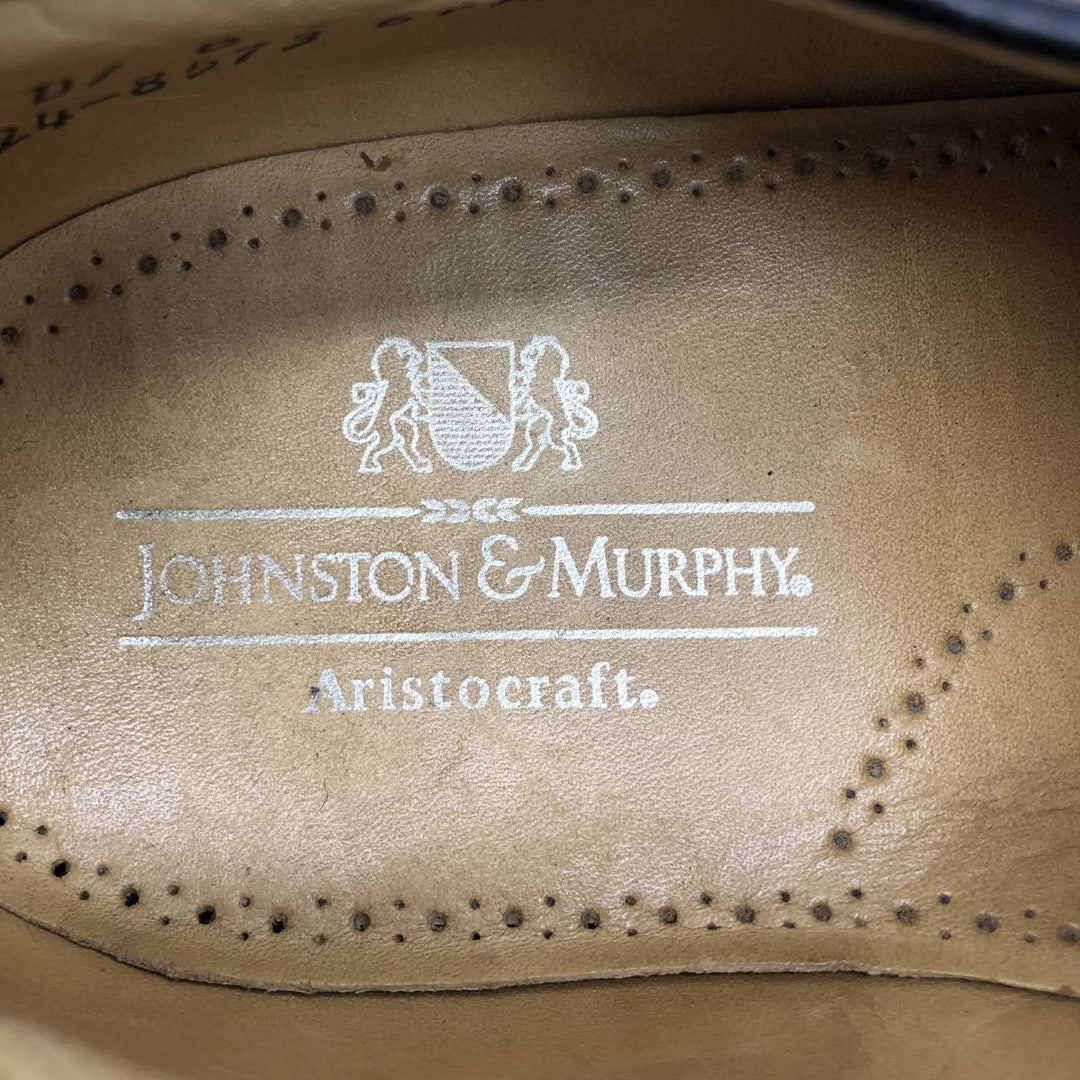 Johnston & Murphy ARISTOCRAFT Two-Tone Saddle Shoes, Made in USA, 10D Men's 28.0cm unclear red type reddish brown Vintage Second Hand