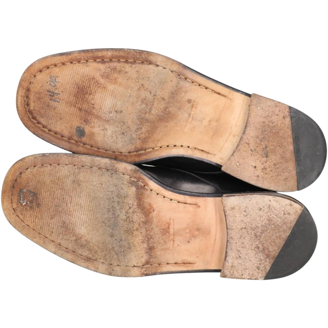 Bruno Magli U-tip shoes, Made in Italy, Size 9 1/2M Men's 28.0cm unclear black type Vintage Second Hand
