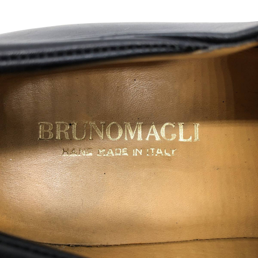 Bruno Magli U-tip shoes, Made in Italy, Size 9 1/2M Men's 28.0cm unclear black type Vintage Second Hand