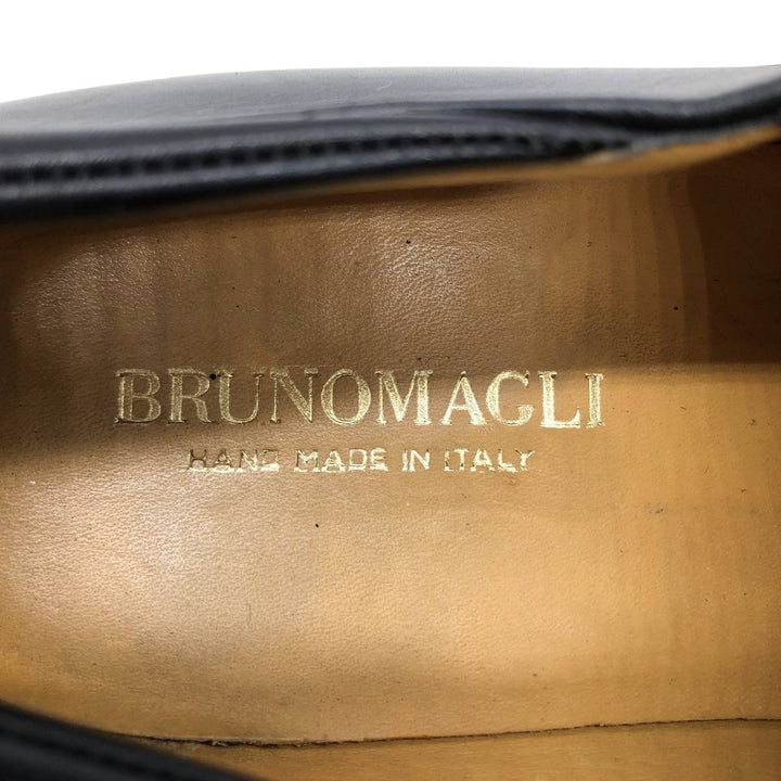 Bruno Magli U-tip shoes, Made in Italy, Size 9 1/2M Men's 28.0cm unclear black type Vintage Second Hand