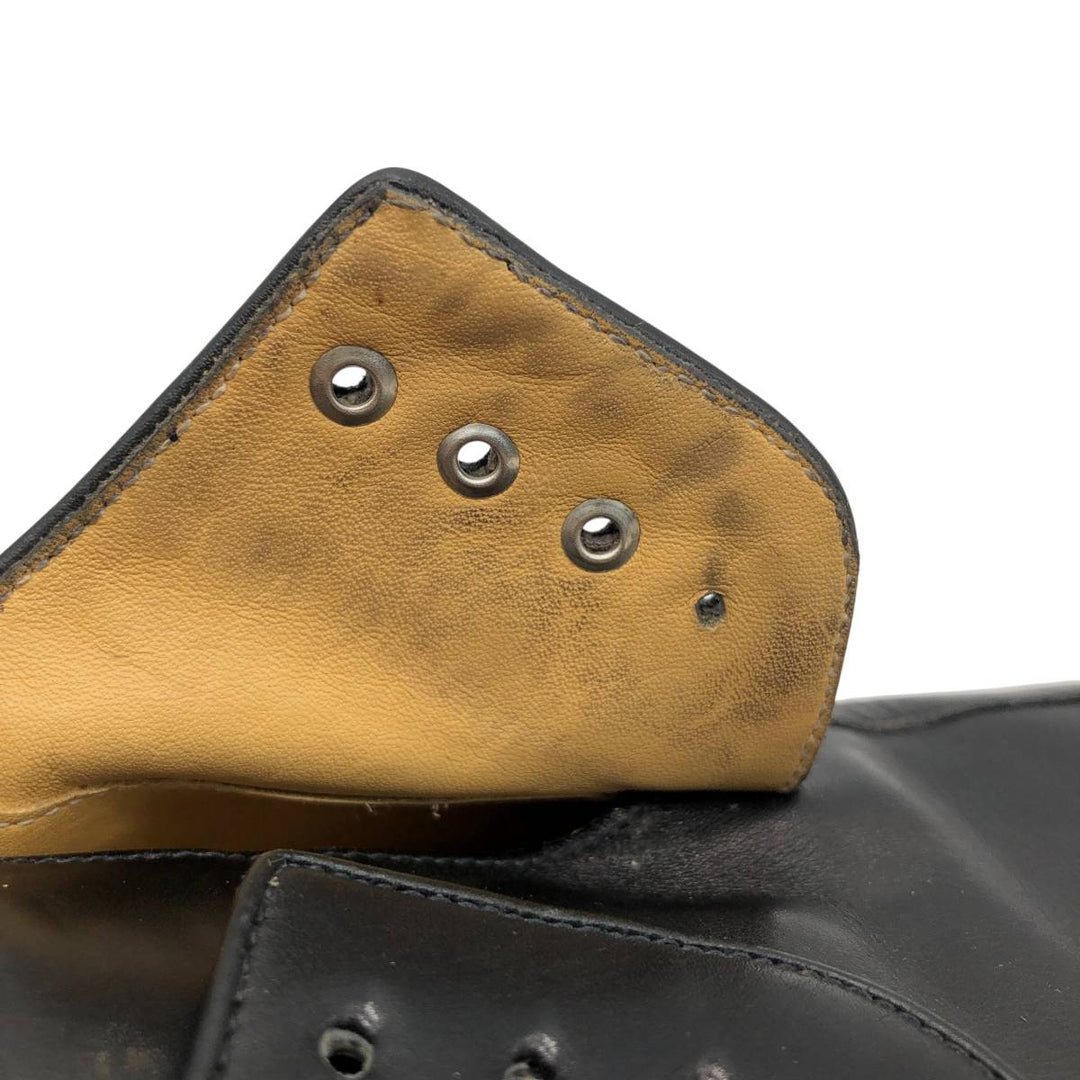 Bruno Magli U-tip shoes, Made in Italy, Size 9 1/2M Men's 28.0cm unclear black type Vintage Second Hand