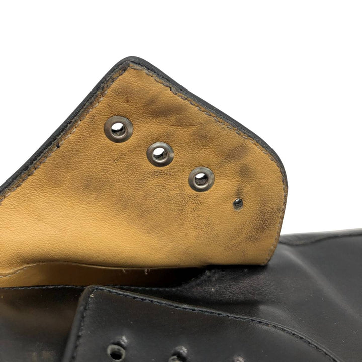 Bruno Magli U-tip shoes, Made in Italy, Size 9 1/2M Men's 28.0cm unclear black type Vintage Second Hand
