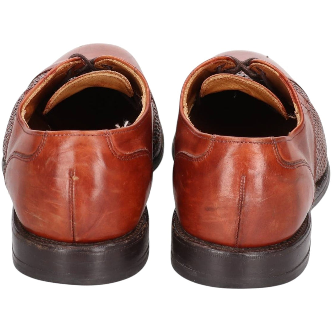 Allen Edmonds LAUDERDALE Braided Straight-Tip Shoes, Made in USA, Size 9 1/2D, Men's, Equivalent to 10.8" /saa014756 Men's 27.5cm unclear brown type Vintage Second Hand